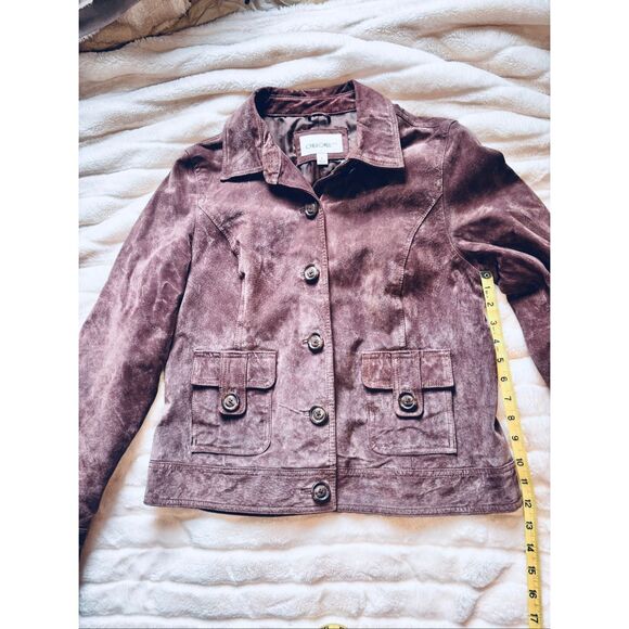 Cherokee vintage brown suede leather jacket M - Picture 8 of 8